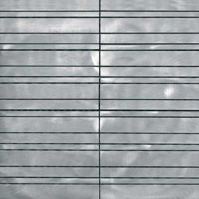 Metal Border Metal Border Pure Metal Samos Mosaic Graffiato / brushed Tile  &  Stone