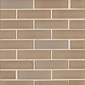 Tilecrest Tilecrest Madelyn Glass Mosaics Cielo Brick Mustard Tile  &  Stone