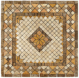 Stone Collection Stone Collection Mexican Travertine Medallions Rio Tile  &  Stone