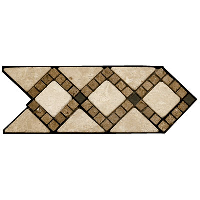 Stone Collection Stone Collection Mexican Travertine Decorative Borders Melissa Tile  &  Stone