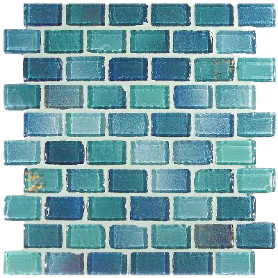 Casa Italia Casa Italia Fashion Mix Mosaic 1 X 2 Azzurro Tile  &  Stone