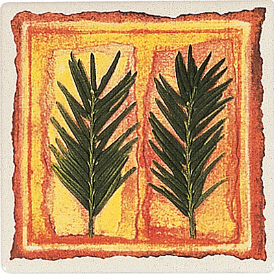 Original Style Original Style Autumn Leaves 4 X 4 Yew Tile  &  Stone