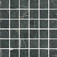 Florida Tile Florida Tile Pietra Art Tumbled Marble Mosaic Negro Marquina Tile  &  Stone