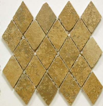 Ceramiche Faro Ceramiche Faro Rigoletto Rohmboid Mosaic Tenore Noce Tile  &  Stone
