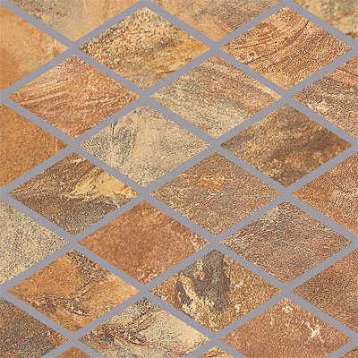 Porcellana di Rocca Porcellana Di Rocca Opus Slate Large Rhomboid Mosaic Gold Tile  &  Stone