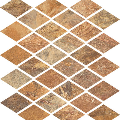 Porcellana di Rocca Porcellana Di Rocca Opus Slate Large Rhomboid Mosaic Mix Tile  &  Stone