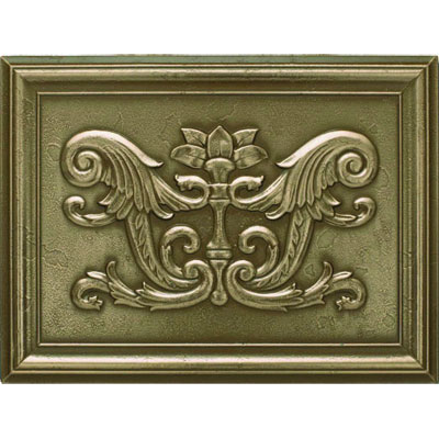 Questech Questech Mesa Bronze Fiddlehead Mural 12 X 16 Fiddlehead Mural Tile  &  Stone
