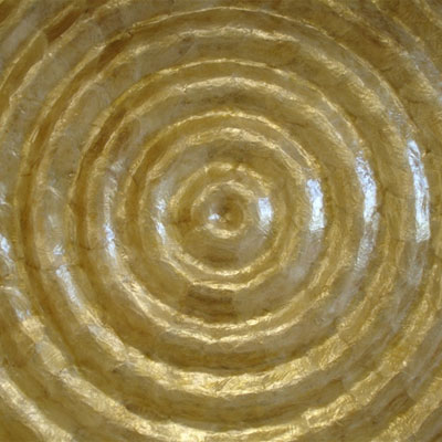 SeaTile Seatile Seatile Capiz Medallions 18 X 18 Capiz Medalion Ripple Tile  &  Stone