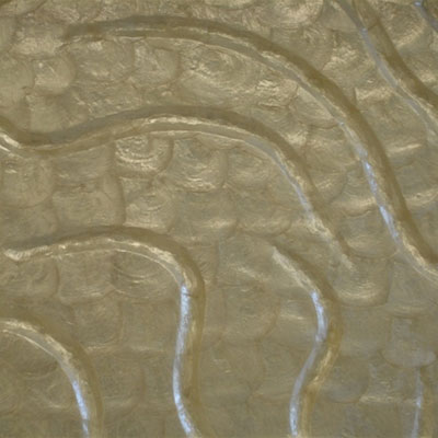 SeaTile Seatile Seatile Capiz Medallions 18 X 18 Capiz Medalion Wave Tile  &  Stone