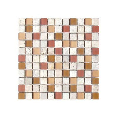 Diamond Tech Glass Diamond Tech Glass Travertine  &  Glass Mixes Henna Matte Tile  &  Stone