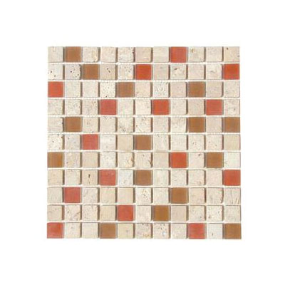 Diamond Tech Glass Diamond Tech Glass Travertine  &  Glass Mixes Sweet Corals Tile  &  Stone