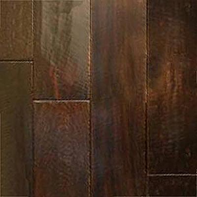 IndusParquet Indusparquet Solid Antiquity Handscraped 5 1 / 2 Brazilian Angelim Black - High Gloss Hardwood Flooring