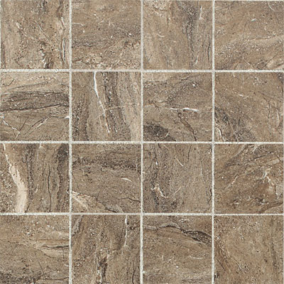 American Olean American Olean Torre Venato Mosaic 3 X 3 Noce Tile  &  Stone