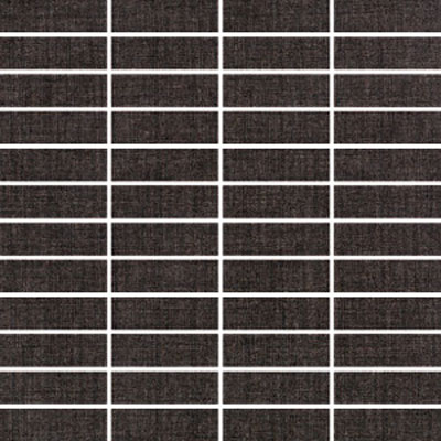 Ragno Ragno Textile 12 X 12 Mosaic (1 X 3) Gray Tile  &  Stone