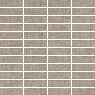 Ragno Ragno Textile 12 X 12 Mosaic (1 X 3) Light Gray Tile  &  Stone
