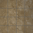Ilva Ilva Pietre Travertine Mosaic 3 X 3 Mosaico Noce Tile  &  Stone