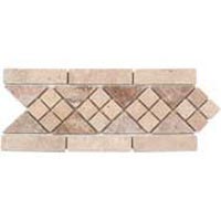 Tesoro Tesoro Silvia Listello Ivory / walnut Tile  &  Stone