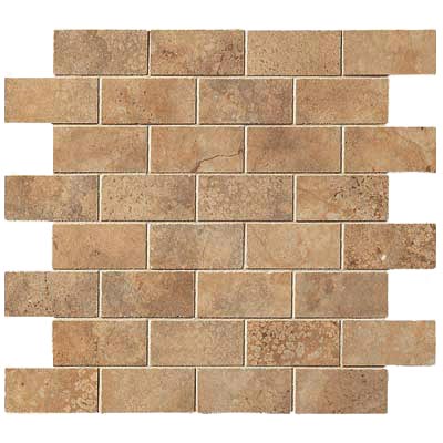 Tesoro Tesoro Pietra Latina Brick Mosaic Bruno Impero Tile  &  Stone