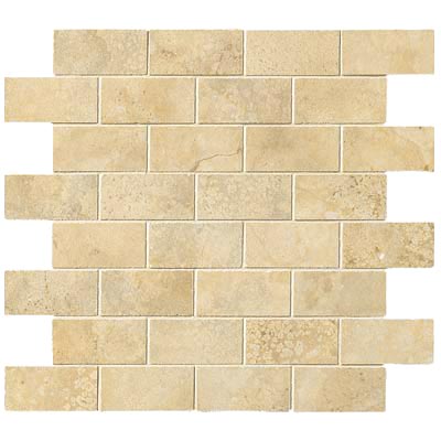 Tesoro Tesoro Pietra Latina Brick Mosaic Nocciola Senese Tile  &  Stone