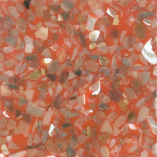 Fritztile Fritztile Vibrant Pearl Vp5500 1 / 8 Thick Dynamic Orange Tile  &  Stone