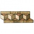 Stone Collection Mexican Travertine Decorative Borders Chevron Tile & Stone