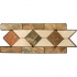 Stone Collection Mexican Travertine Decorative Borders Tiarra Rust Tile & Stone