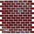 Onix Mosaico Geoglass Brick Brick Fire Red Tile & Stone