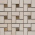 Vallelunga Villa Adriana Spiral Mosaic W/marble Insert Royal Mosaic Tile & Stone